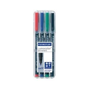 ステッドラー STAEDTLER 製図用品 ルモカラーペン 油性 細書きM 317 WP4