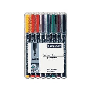 ステッドラー STAEDTLER 製図用品 ルモカラーペン 油性 太書きB 314 WP8