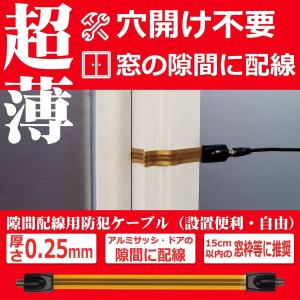 隙間ケーブル 防犯カメラ用 室内から屋外へ I...の詳細画像3