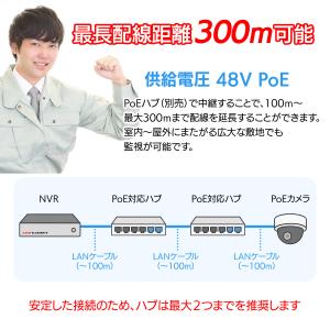 防犯カメラ poe給電 屋外 セット 家庭用 ...の詳細画像5