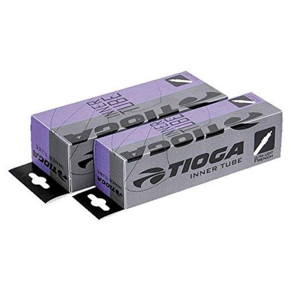 TIOGA(タイオガ) 2本セット ウルトラライトインナーチューブ(フレンチバルブ・バルブ長48mm...