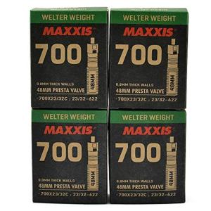 Maxxis Welter Weight 700x23-32C 48mm Bike Inner Tube Presta FV, 4Pack,｜akd-shop