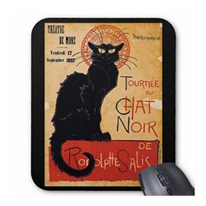 テオフィル・スタンラン 『 黒猫 』のマウスパッド (縦位置)：フォトパッド（世界の名画シリーズ）｜akd-shop
