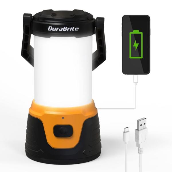 DuraBrite ランタン キャンプランタン LEDランタン アウトドアライト USB充電式 輝度...