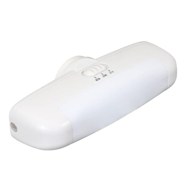 エルパ (ELPA) LEDセンサー付ライト (白色/ホワイト/サービスコンセント付) 明暗センサー...