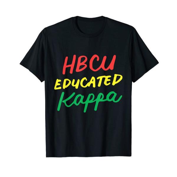 HBCU 教育 KAPPA 歴史的なブラック Tシャツ