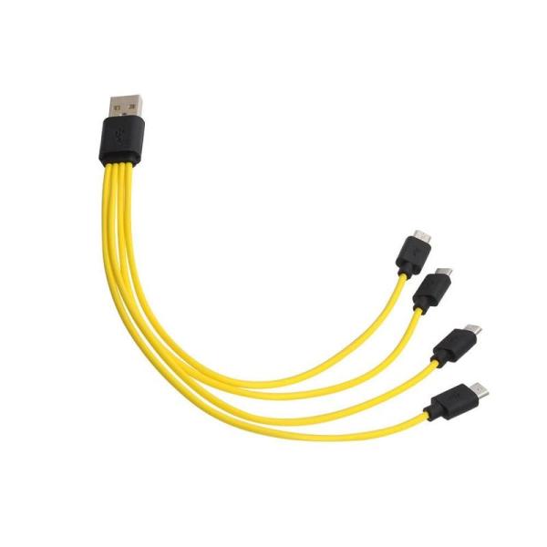 microUSB充電ケーブル4又タイプ USBCGCB4 サンコーレアモノショップ