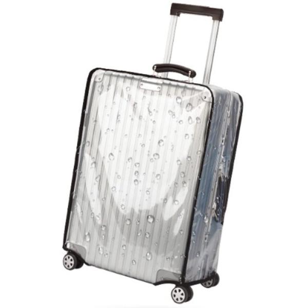 Asdays スーツケースカバー 防水 キャリーケース カバー 透明 雨 傷防止 機内持ち込みサイズ...