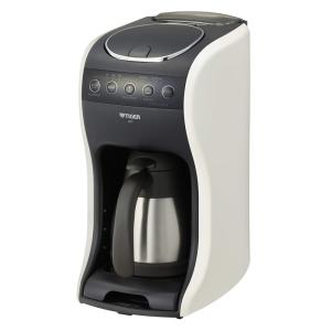 タイガー コーヒーメーカー 1~4杯用 深蒸しドリップ 真空 ステンレス サーバー クリームホワイト ACT-E040WM｜akd-shop