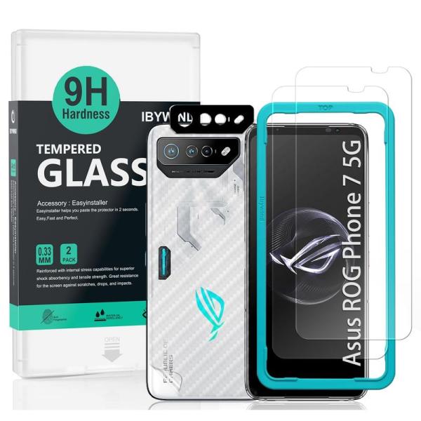 IBYWIND ガラスフィルム Asus ROG Phone 7 5G（6.7インチ）用スクリーンプ...