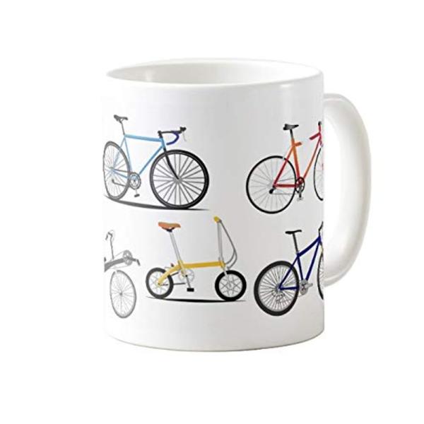 各種の自転車のマグカップ：フォトマグ（世界の乗り物シリーズ）