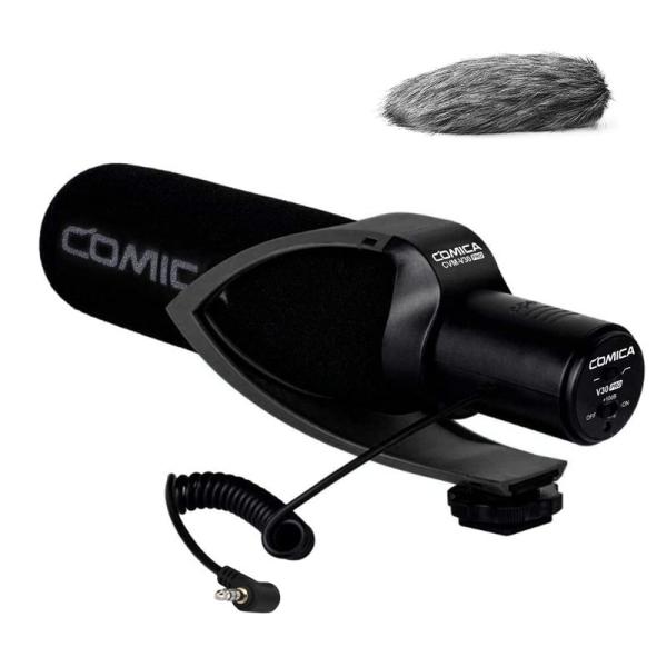 Comica CVM-V30 PROカメラマイク単一指向性コンデンサーガンビデオマイク一眼レフマイク...