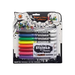 Sharpie シャーピー 筆ペン ステインド 8本 セット 水性 マーカー 布用 1779005