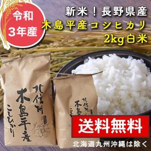 令和3年産 木島平産コシヒカリ2kg お米 こしひかり 送料無料 白米