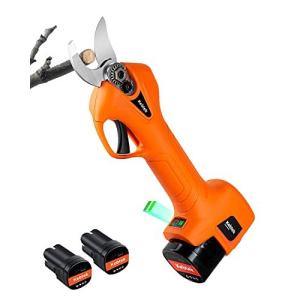 電気剪定ばさみ、Kebtekコードレス 充電式剪定ばさみ、持ち運び便利 電動バサミ、プロ 剪定鋏 園芸/庭木/果樹/農家太枝切り、2Ahリチウムバッテ