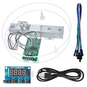 Youmile HX711重量センサーモジュールキットデジタルロードセル重量センサーA / Dモジュール5KG Arduino用ポータブル電子キッチン