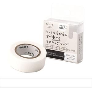マークス 水性ペンで書けるマスキングテープ 小巻 「マステ」 ホワイト MST-FA04-WHの商品画像