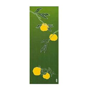 Japanese キッチンタオル Tenugui のレン 日本製 手ぬぐい 手拭い 柚子の商品画像