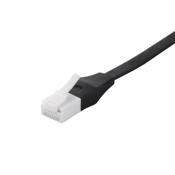 バッファロー BUFFALO ツメの折れないLANケーブル モデム用 カテゴリ6a ストレート フラ...