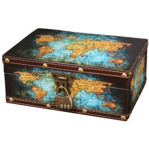 アンティーク 宝箱 大サイズ / トレジャーボックス インテリア 収納