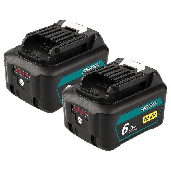 Waitley 2個セット マキタ10.8V バッテリー 互換 6.0Ah BL1015 BL104...