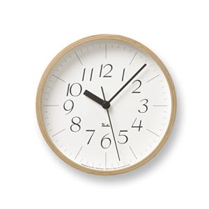 レムノス 掛け時計 アナログ プライウッド 天然色木地 ナチュラル リキクロック S WR-0312 S Lemnosの商品画像