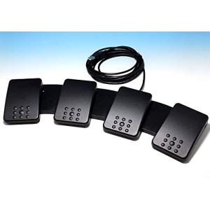エジクン フットスイッチ [FS2P4] 4ペダル 日本製 日本語対応 USB 