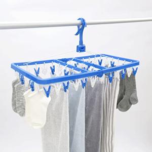 東和産業 洗濯 物干し 洗濯ハンガーピンチ42個付 ブルーの商品画像