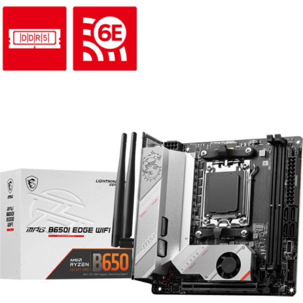 お取寄せ商品 新品 MSI MPG B650I EDGE WIFI AMD B650 搭載 AM5 ...