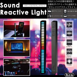 新品 メール便可サウンドリアクティブライト HRN-555  RGB LEDバーライト 車内イルミネーション テープ センサー 調光 調色 明るさ調節 インジケーター 平野商会｜akiba-e-connect