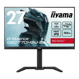iiyama 27インチ フルHD ゲーミング液晶モニター ノングレア(非光沢) 多機能スタンド 165Hz 0.8ms DisplayPort HDMI マーベルブラック G-MASTER GB2770HSU-B5A