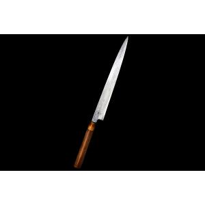 美品｜東源正久 薄刃包丁 本焼 八寸 朴柄 名入 KN02-B1667-2L1D
