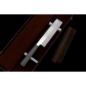 極美品｜不動國行 玄海正國 河豚引包丁 尺一 本焼 平鏡面 装飾黒鞘付