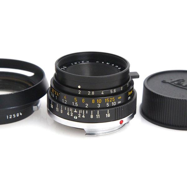 【全額返金保証】並品｜ライカ ズミクロン M35mm F2 第2世代 6枚玉 ブラック ツノ付き C...