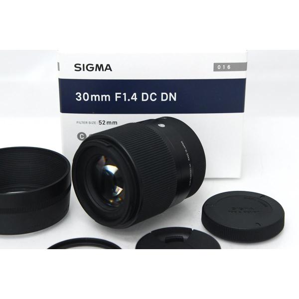 美品｜シグマ 30mm F1.4 DC DN フジフイルムXマウント用 CA01-M1637-2N3...