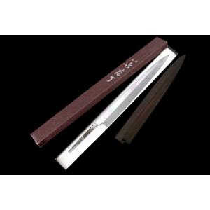 未使用品｜玄磨 柳刃包丁 本焼 尺一 純日本鋼 黒檀柄 箱付 KN02-A9465