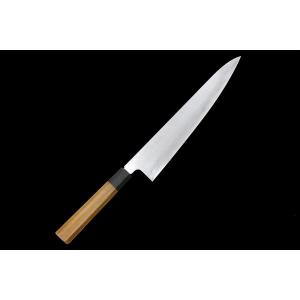 極美品｜堺忠國 むきもの包丁 霞 七寸 銀三鋼 平鏡面 黒檀柄 白鞘・箱