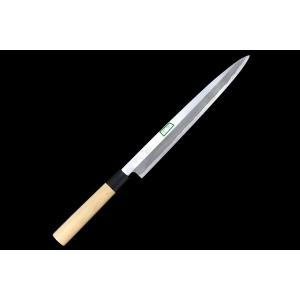 良品｜尚台正吉 薄刃包丁 本焼 八寸 錬 黒檀柄 黒檀鞘付 名入 KN02