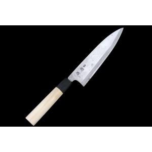 刀銘 堺助廣 柳刃包丁 未使用品｜堺助廣 柳刃包丁 霞 尺一 青鋼 朴柄 KN02-A9371-2L1B