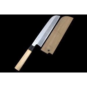 尚台正吉　出刃包丁 八寸　上（青鋼）黒檀柄 尚台正吉 出刃包丁 八寸 上（青鋼）黒檀柄