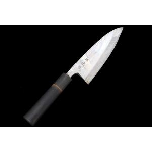 美品｜正宗二十四代綱廣作 柳刃包丁 本焼 九寸 朴柄 白鞘付 KN02-A9414