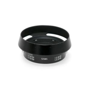 良品ライカLEICA純正メタルフード 12585+純正フロントキャップ