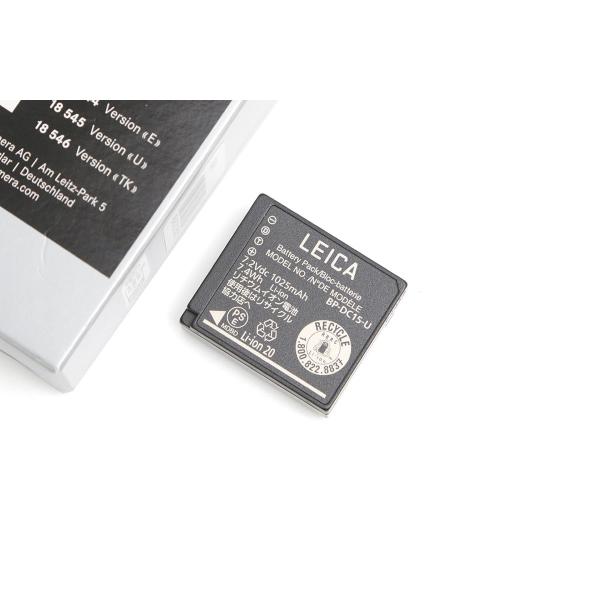 【全額返金保証】美品｜ライカ D-LUX用リチウムイオンバッテリー(BP-DC15) 18564 C...