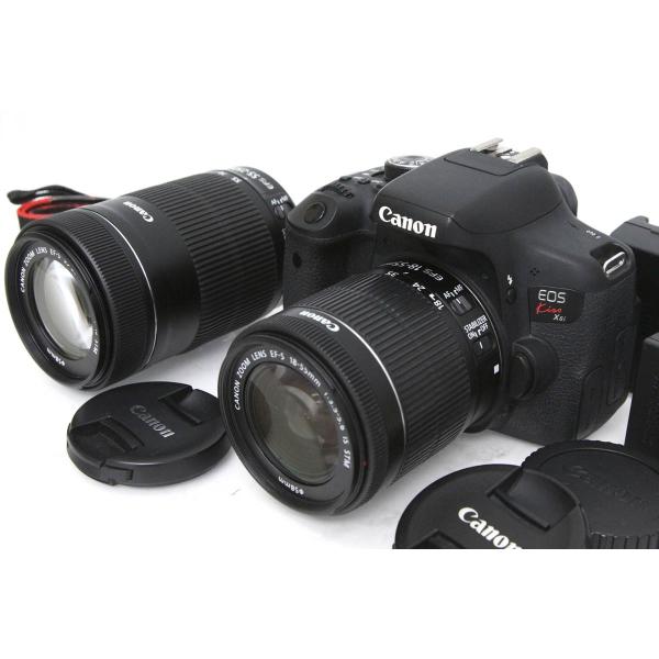 【全額返金保証】並品｜キヤノン EOS Kiss X8i ダブルズームキット（センサー清掃済み） C...