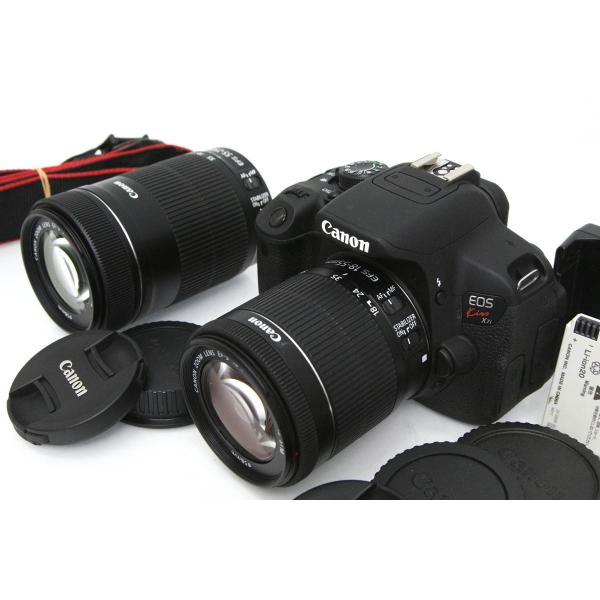 【全額返金保証】良品｜キヤノン EOS Kiss X7i ダブルズームキット（センサー清掃済） CA...