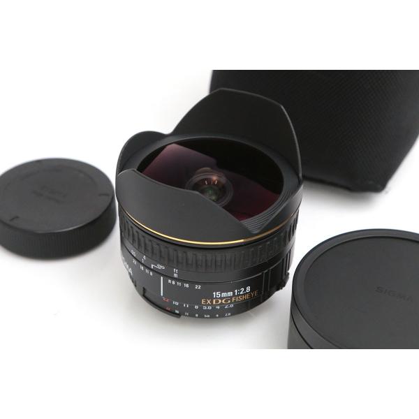【全額返金保証】良品｜シグマ 15mm F2.8 EX DG DIAGONAL FISHEYE (ニ...