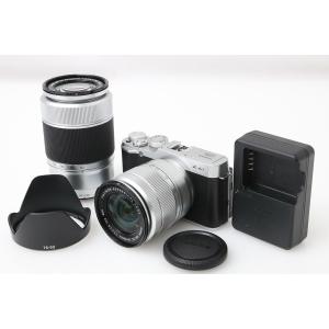 【全額返金保証】並品｜富士フイルム FUJIFILM X-A1 ダブルズームレンズキット [シルバー]（センサー清掃済み） CA01-M6581-2Q2B