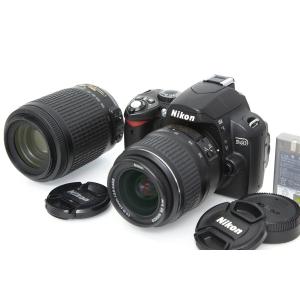 【全額返金保証】並品｜ニコン D40 ダブルズームキット（センサー清掃済み） CA01-R6407-3Y1B