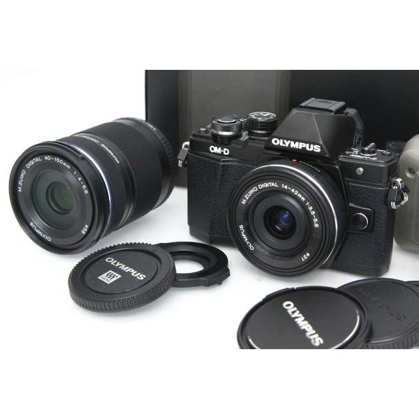【全額返金保証】美品｜オリンパス OM-D E-M10 Mark II EZダブルズームキット [ブ...