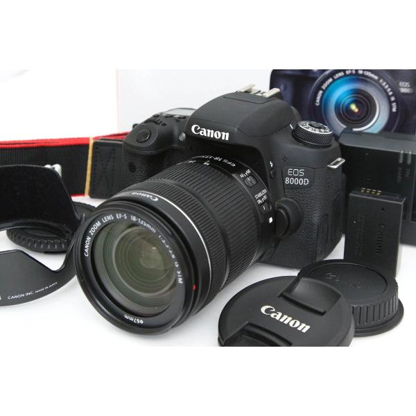 【全額返金保証】美品｜キヤノン EOS 8000D EF-S18-135 IS STM レンズキット...